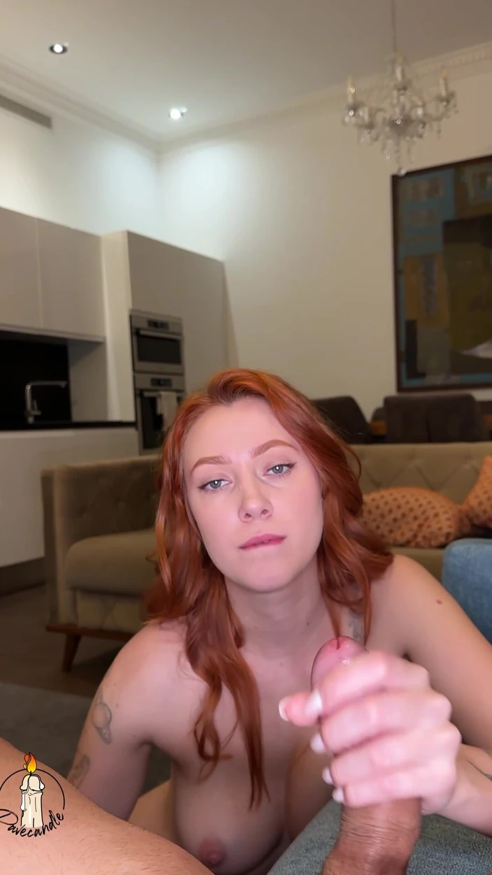 Cherrycandle: Handjob with Huge Load! POV Style Vertical