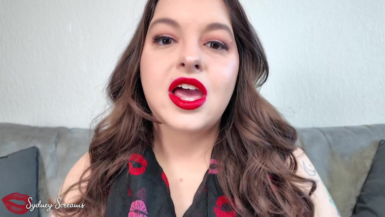 Sydney screams fetish: JOI Bibir Merah Glossy