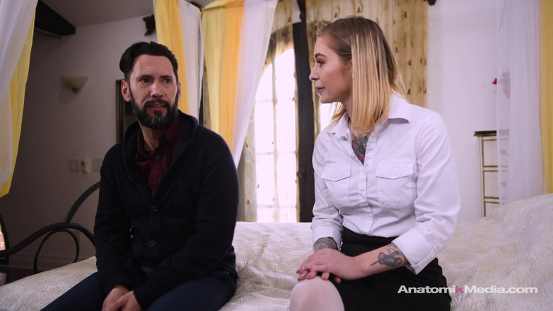 Anatomik Media: Kleio valentien külotlu çorap bacakla mastürbasyon