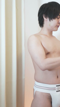 Handsome Straight Guy Hayashi White Jock Strap