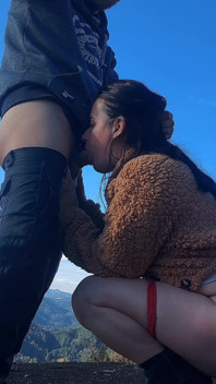 Tour Guide Fucks Married Woman's Big Ass on the Mountain Peak