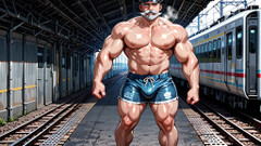 Erotic Man: Ai hübsche männer mit schönen muskulösen körpern, nicht nackt necken