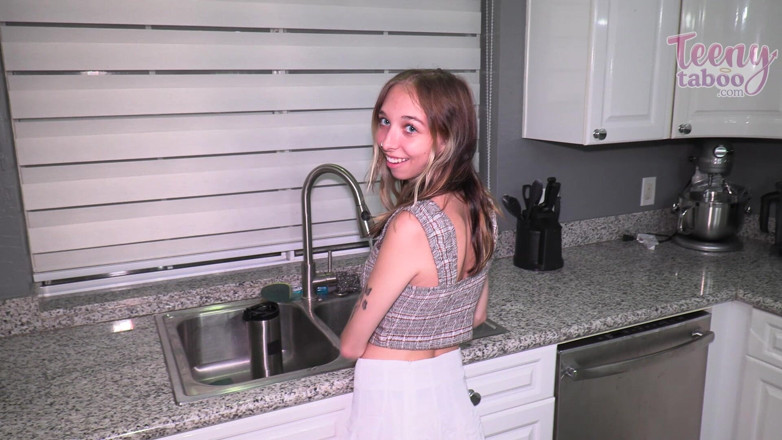 Teenytaboo: Breezy Helps Step-stepdad While Step-moms at Work
