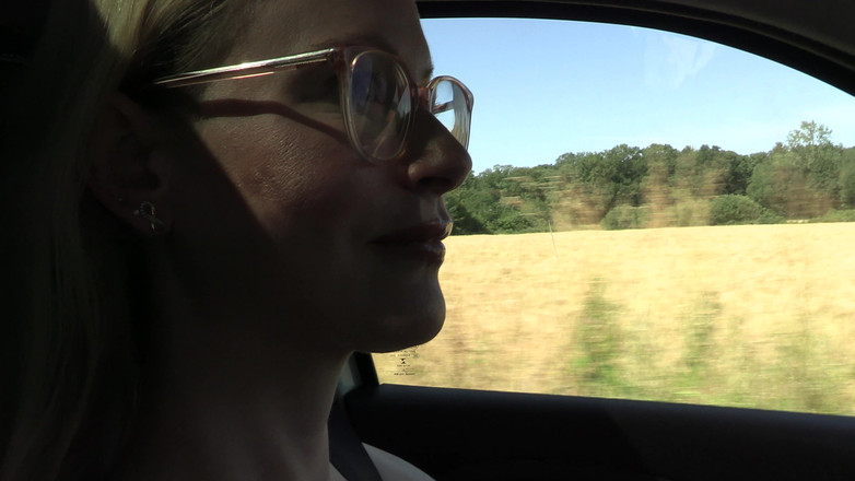 Blondehexe: Voiture allemande de conduite nue