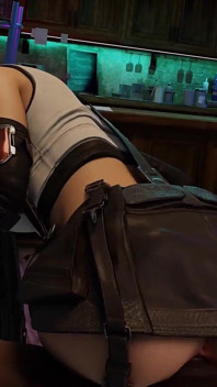 Ciasna cipka zostaje zniszczona w Hot Bar Czarny kutas