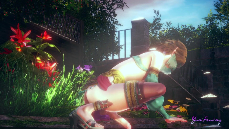 Yaoitube: Zelda Yaoi Femboy - Link Anální dildo (necenzurováno)