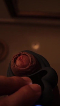 Big Uncut Cock Sex Demon Handsfree Vibrator Masturbation Cum on Mirror