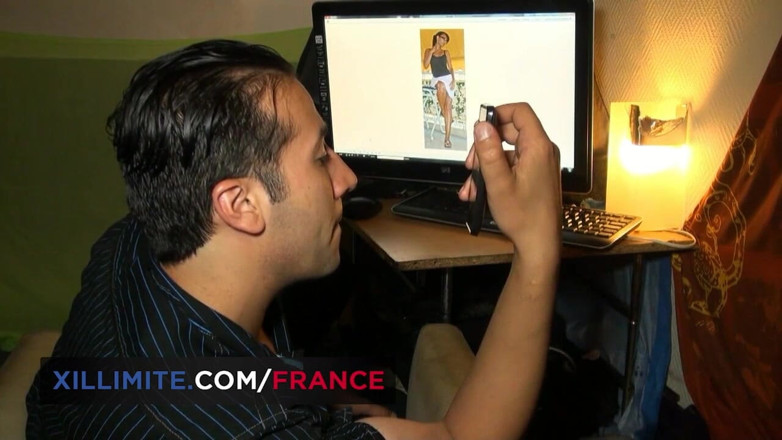 Made In France: Hot brunette likes to share her fantasms with 2 men