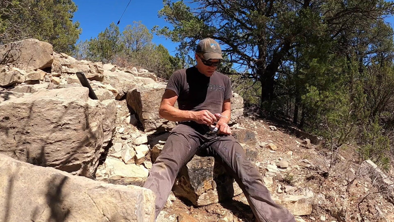Lapetus: Wetting jeans while rock collecting outdoor