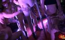 Spicy Lab Production: Orgia party on a public stage with horny milf