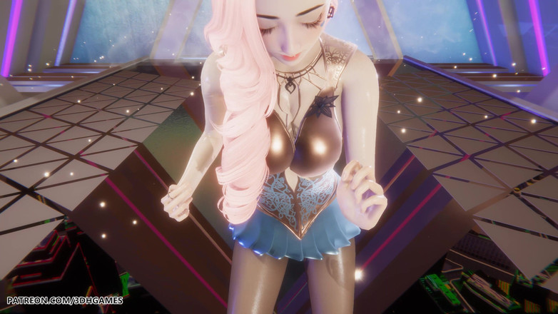 3D-Hentai Games: [mmd] Hyolyn - Počkej Seraphine Sexy striptýz League of Legends necenzurováno...
