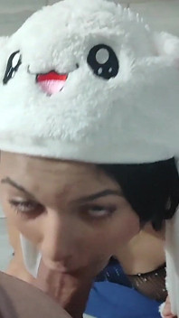 Teen Cosplay Sucking Big Dick