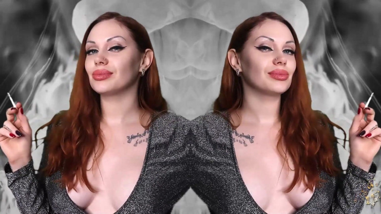 Goddess Misha Goldy: Suoni ipnotizzanti DI fumo ASMR &amp; contatto visivo!