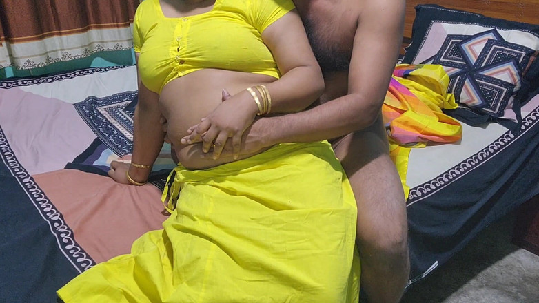 Akhi moni: セクシーなガーミンの妻と夫、家でセックス...パート01