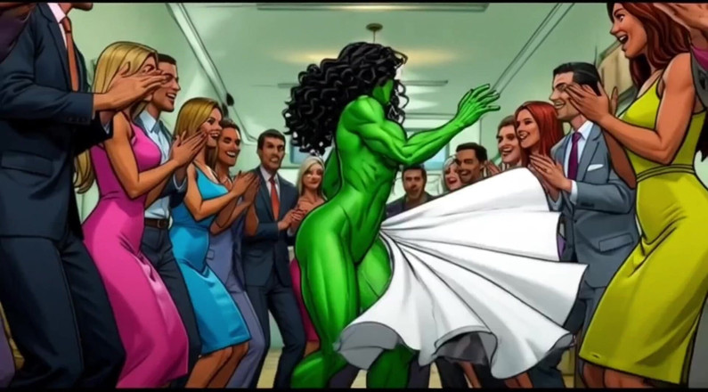 Octopussy Lovers Club: 섹시한 She-hulk 누드. 만화