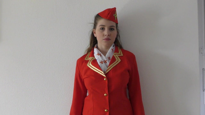 FakeflightAgent: Czeska nastolatka stewardesa prefect cycki Pierwszy BBC