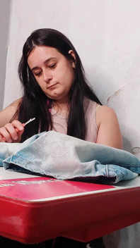 Seamstress Ends up Observing Client's Erection