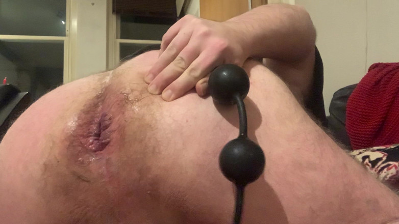 B A Bear: Big Beads in My Asshole Close up