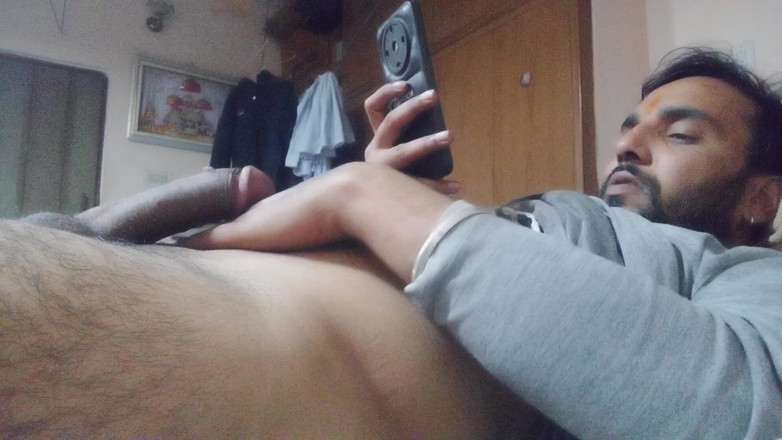 Rajasthani-old-lover: Indisk man onanerar