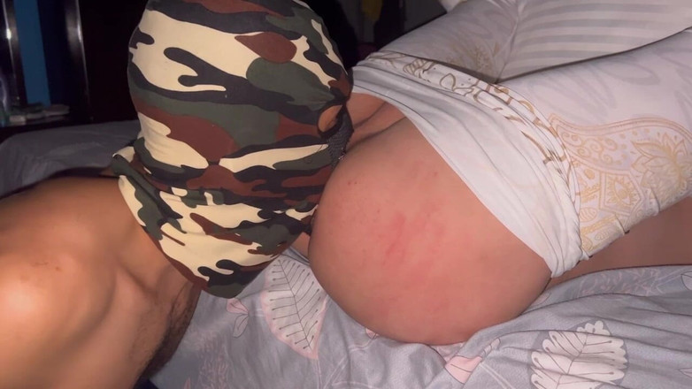 Arab gay sex: 후장을 핥는 가면을 쓴 남자