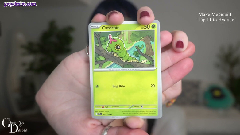 Grey Desire: Amateur MILF Topless Pokemon Card Opening - Grey Desire
