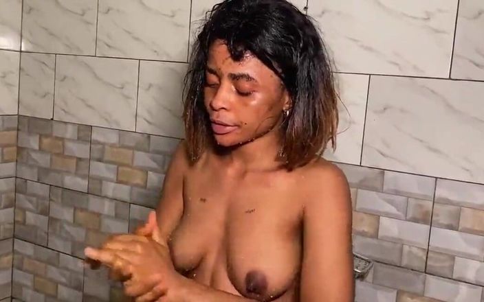 Castedraw girls: Black Girl Talking After Shower