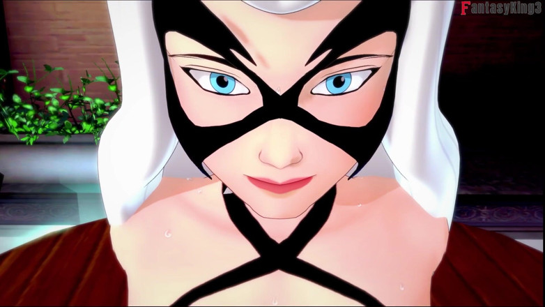 Fantasy king: Felicia Hardy (gata preta) sexo quente de biquíni - Marvel