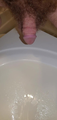 Closeup of My Cock Peeing in the Sink 1