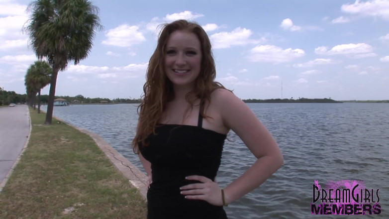 Dream Girls: Kelsey Flashes Her Big Natural Tits and Hot Pussy in...