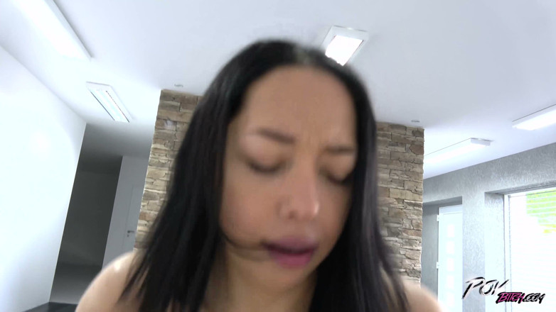POV Bitch: Exotic hot babe came to ride strangers cock &amp; satisfy herself