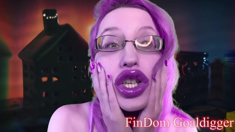 FinDom Goaldigger: Prostituta em transformação de menina com lábios enormes