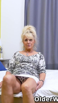 Euro GILF Koko Proudly Shows You Her Old Pussy and Stiff Nipples
