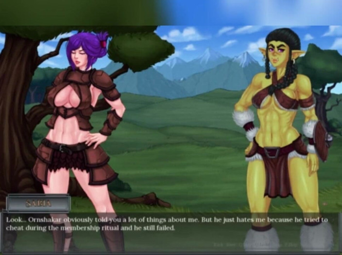 3DXXXTEEN2 Cartoon: Sabia สนุกกับการเย็ดสามคน 3D การ์ตูนเซ็กซ์