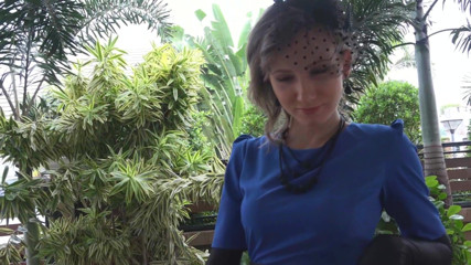 Angel The Dreamgirl: Cock milked with black gloves
