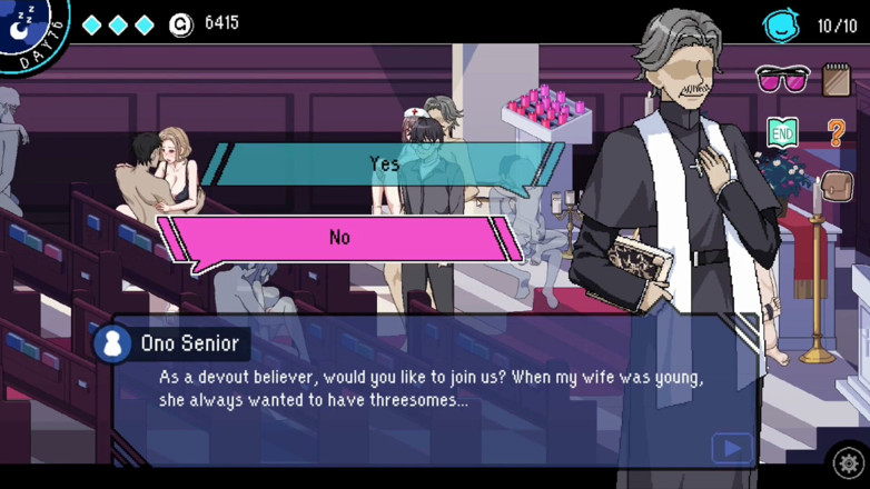 NSFWOtaku: Hentai Game - Church Hentai Sex Scenes 2 (rika the Lewd Nun Heroines) -...