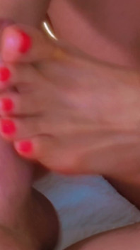 Perwersyjne drobna blondynka MILF Dawn Layla Footjob