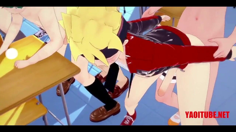 Yaoitube: Yaoi mega orgia - Naruto, Deku, Sieg, Shirou, Luffy, Zoro, Inosuke &amp;...