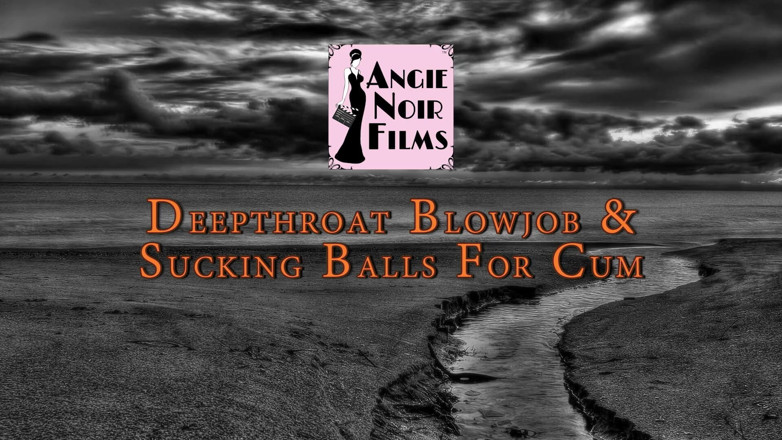 Angie Noir: Deepthroat e figliastro succhia le palle per la sborra con...