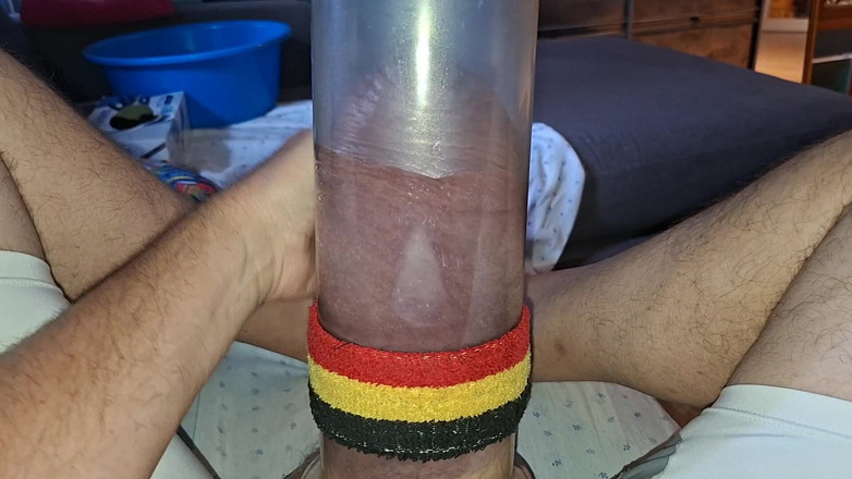 Monster_Meat_: Pumping Freak Pumps up His Silicone Cock