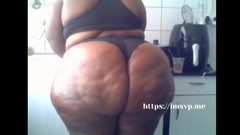 Big black clapping booties: Melancap ke pantat awek montel gergasi saya dalam pakaian dalam...