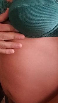 Green Nylon and Lace Panties and Bra, POV