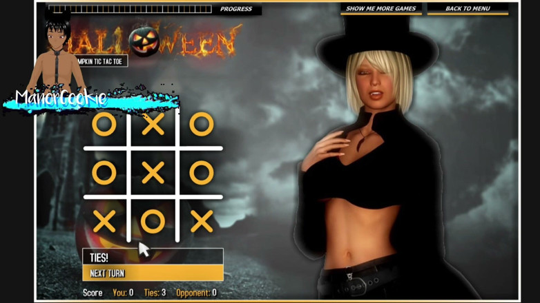 Manor Cookie: Halloween jari labu panas tic tac toe - permainan ini adalah...