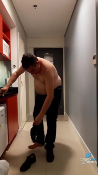 Hot Daddy Getting Naked