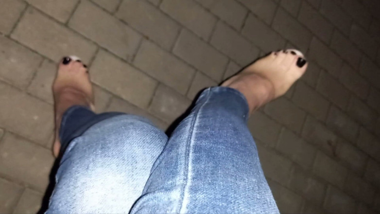 Heelex: Crossdresser Tempts with Her Sexy Feet in Stripper Shoes on...