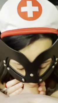 Sexy Nurse Cures Her Patient's Blue Balls with Her Throat and Swallows Every Drop