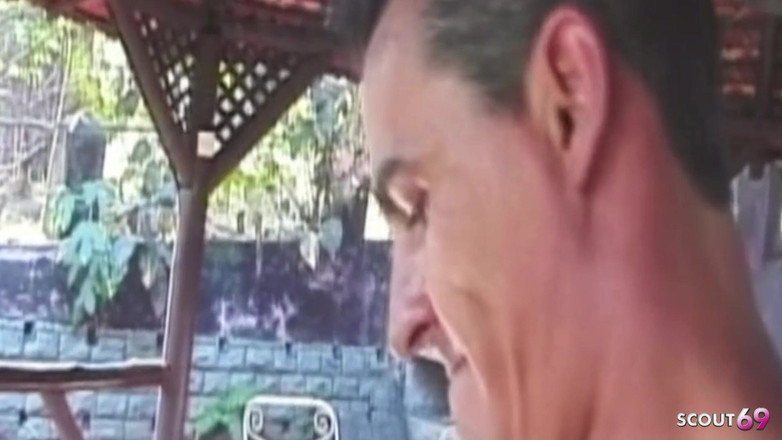 Shemale TS Collection: Băieți se fut în sex în trei transsexual anal în aer liber