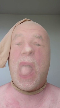 Collage Selfie Avec Des Masques En Collants