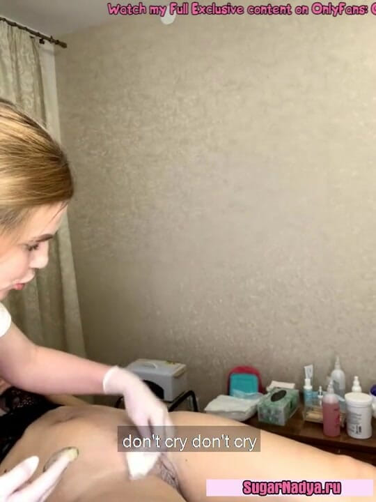SugarNadya: Videolektion über tiefe bikini-enthaarung für schöne muschi
