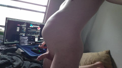 ElementX1018: Inflating My Freshly Shaven Belly