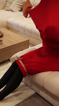 Kiki Daniels Wrapped, Tied, Tickled and Gagged Inside a Spandex Cocoon by...